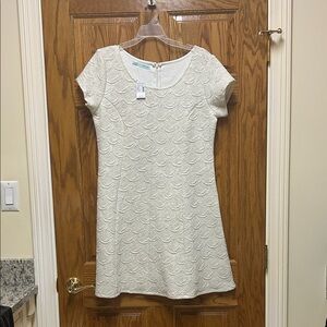Maurices Cream Textured A-Line Dress